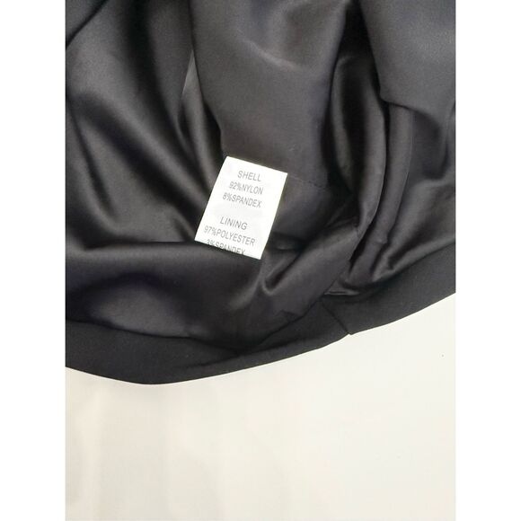 Bianca and Bridgett Black Twist Bow Front Strapless Sheath Dress Size 6 NWT - Picture 5 of 5